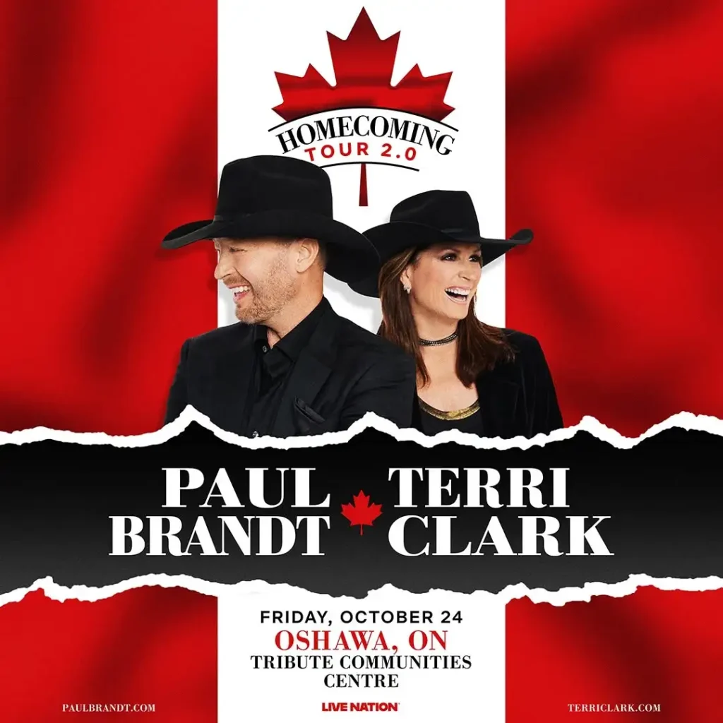 Terri Clark & Paul Brandt Concert in Oshawa Logo