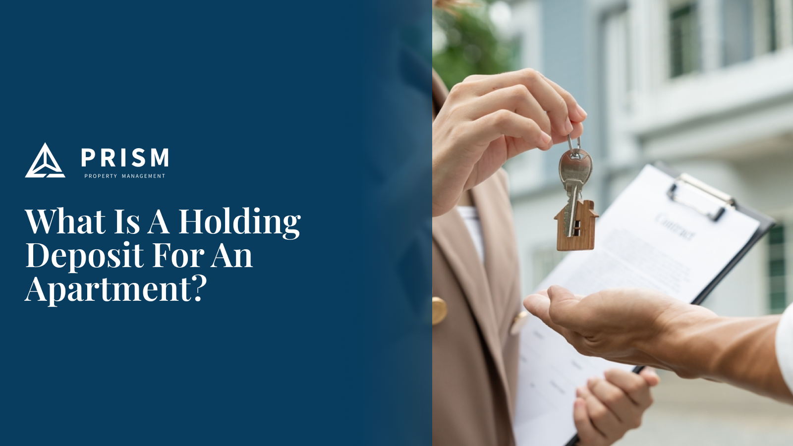 What is a holding deposit for an apartment?